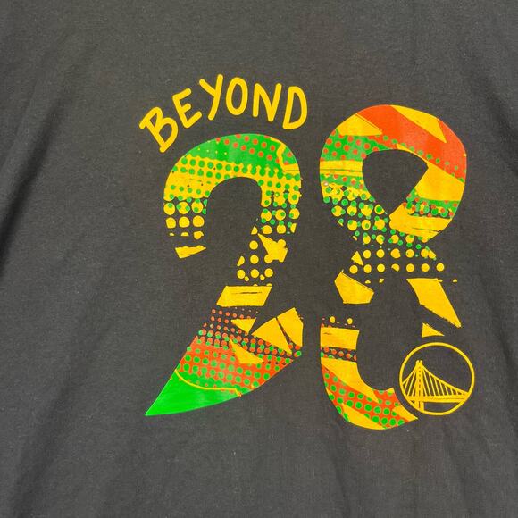 Golden State Warriors Black History Month Shirt XL Beyond 28 Promotional DD-15 - Picture 2 of 8